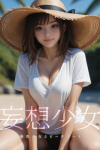 【b122bpkcl04265】妄想少女 爆乳少女とビーチデート