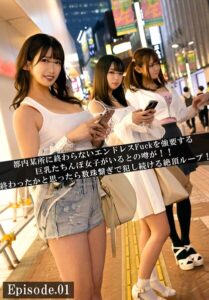 【b401btmep14345】都内某所に終わらないエンドレスFuckを強要する巨乳たちんぼ女子がいるとの噂が！！終わったかと思ったら数珠繋ぎで犯し続ける絶頂ループ！ Episode.01