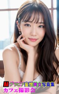 【k769aneme05424】AIグラビア 妄想美女写真集 カフェ撮影会