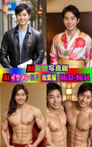 【k769aneme05492】AI妄想写真館 AIイケメン男子総集編Vol.03＋Vol.04