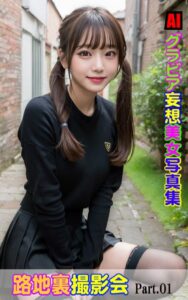 【k769aneme05570】AIグラビア 妄想美女写真集 路地裏撮影会Part01