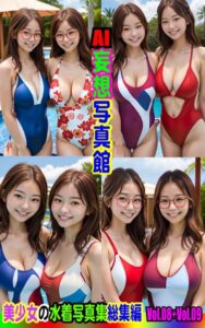 【k769aneme05626】AI妄想写真館 美少女の水着写真集 総集編 Vol.8＋Vol.9