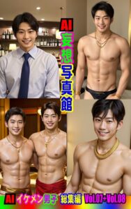 【k769aneme05628】AI妄想写真館 AIイケメン男子 総集編Vol.07＋Vol.08