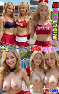 【k769aneme05738】AI妄想写真館 金髪チァーガール 総集編Vol.06＋Vol.07