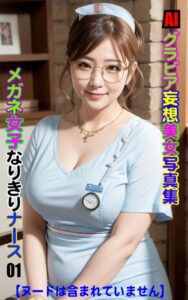 【k769aneme05910】AIグラビア 妄想美女写真集 メガネ女子なりきりナース01