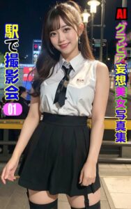 【k769aneme05911】AIグラビア 妄想美女写真集 駅で撮影会01