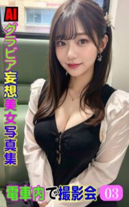【k769aneme05951】AIグラビア 妄想美女写真集 電車内で撮影会03