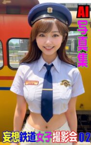 【k769aneme06074】AI写真集 妄想鉄道女子撮影会 02