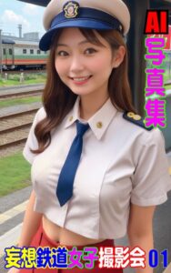 【k769aneme06075】AI写真集 妄想鉄道女子撮影会 01