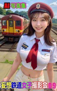 【k769aneme06196】AI写真集 妄想鉄道女子撮影会 09