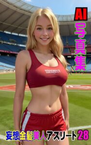 【k769aneme06449】AI写真集 妄想金髪美人アスリート28