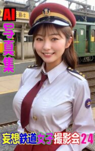 【k769aneme06476】AI写真集 妄想鉄道女子撮影会 24