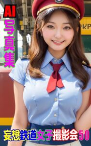 【k769aneme07036】AI写真集 妄想鉄道女子撮影会 50