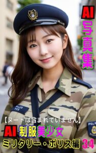 【k769aneme07269】AI写真集 AI制服美少女 ミリタリー・ポリス編34