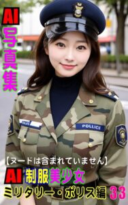 【k769aneme07270】AI写真集 AI制服美少女 ミリタリー・ポリス編33