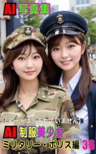 【k769aneme07330】AI写真集 AI制服美少女 ミリタリー・ポリス編36
