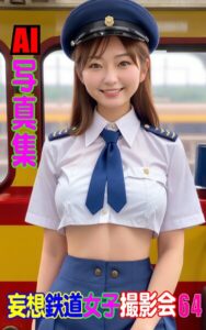 【k769aneme07364】AI写真集 妄想鉄道女子撮影会 64