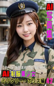 【k769aneme07441】AI写真集 AI制服美少女 ミリタリー・ポリス編42