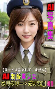 【k769aneme07442】AI写真集 AI制服美少女 ミリタリー・ポリス編41
