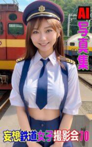 【k769aneme07503】AI写真集 妄想鉄道女子撮影会 70