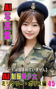 【k769aneme07518】AI写真集 AI制服美少女 ミリタリー・ポリス編45