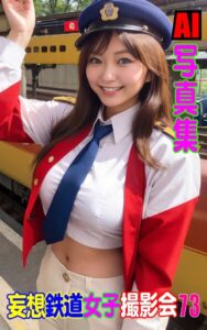【k769aneme07585】AI写真集 妄想鉄道女子撮影会 73