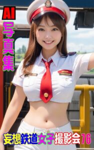 【k769aneme07630】AI写真集 妄想鉄道女子撮影会 76