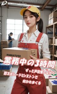 【s512ahuat01257】業務中の3時間、ずっと声我慢しながら即ズボハードピストンで突かれまくる