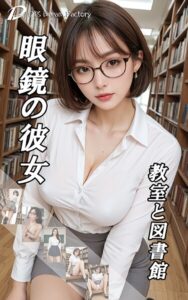 【s512ahuat01289】教室と図書館、眼鏡の彼女