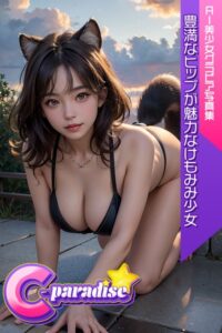 【s518ahuat00119】豊満なヒップが魅力なけもみみ少女 AI美少女グラビア写真集【C-Paradise】