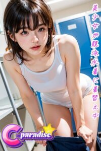 【s518ahuat00151】美少女が競泳水着に着替え中【C-Paradise】