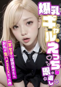 【s594allud00187】爆乳ギャルのえっちな恩返し 〜一軍女子に宿題見せたらお礼が生ハメSEXだった件〜