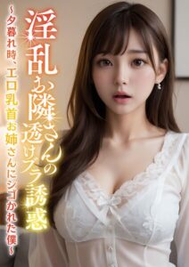 【s594allud01756】淫乱お隣さんの透けブラ誘惑 〜夕暮れ時、エロ乳首お姉さんにシゴかれた僕〜