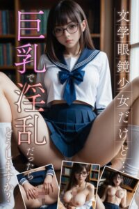 【s665aunik00018】文学眼鏡少女だけど…巨乳で淫乱だったらどうしますか？〜AI2次元美女〜