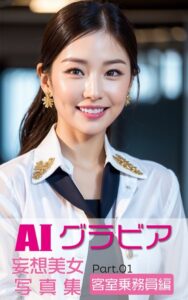 【k769aneme04472】AIグラビア 妄想美女写真集 客室乗務員編 PART.01