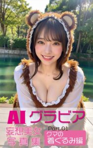【k769aneme04473】AIグラビア 妄想美女写真集 クマ着ぐるみ編 PART.01