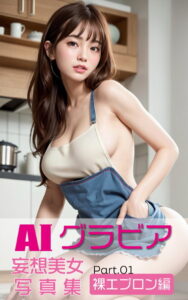 【k769aneme04620】AIグラビア 妄想美女写真集 裸エプロン編PART.01