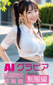 【k769aneme04726】AIグラビア 妄想美女写真集 制服編 PART.02