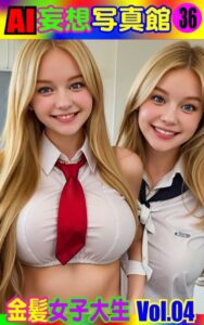 【k769aneme04829】AI妄想写真館36 金髪女子大生 Vol.04