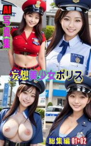 【k769aneme07544】AI写真集 妄想美少女ポリス 総集編 01＋02