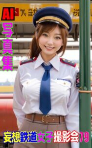 【k769aneme07725】AI写真集 妄想鉄道女子撮影会 79