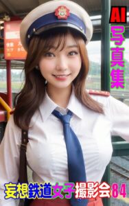 【k769aneme07801】AI写真集 妄想鉄道女子撮影会 84