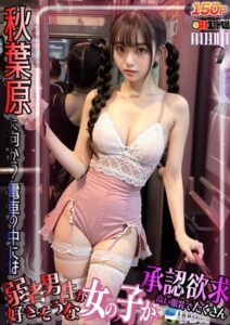 【s281asnph00296】AI秋葉原に向かう電車の中には弱者男性の好きそうな女の子が承認欲求高い私服でたくさん vol.009