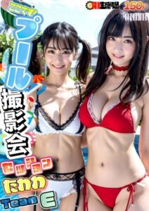 【s281asnph00531】AIここです！プール撮影会セッションたわわTeamE