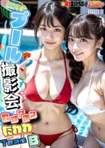 【s281asnph00534】AIここです！プール撮影会セッションたわわTeamB