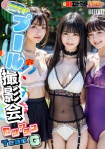 【s281asnph00539】AIここです！プール撮影会セッションTeamG