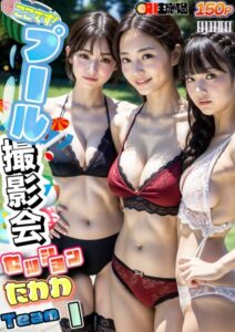 【s281asnph00553】AIここです！プール撮影会セッションたわわTeamI