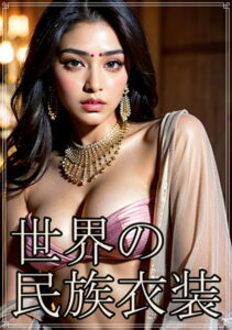 【s511ahuat00561】世界の民族衣装 インドのサリー