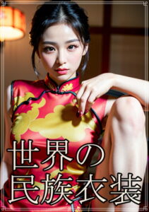 【s511ahuat00564】世界の民族衣装 中国のチャイナドレス
