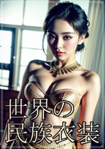 【s511ahuat00566】世界の民族衣装 バリのケバヤ